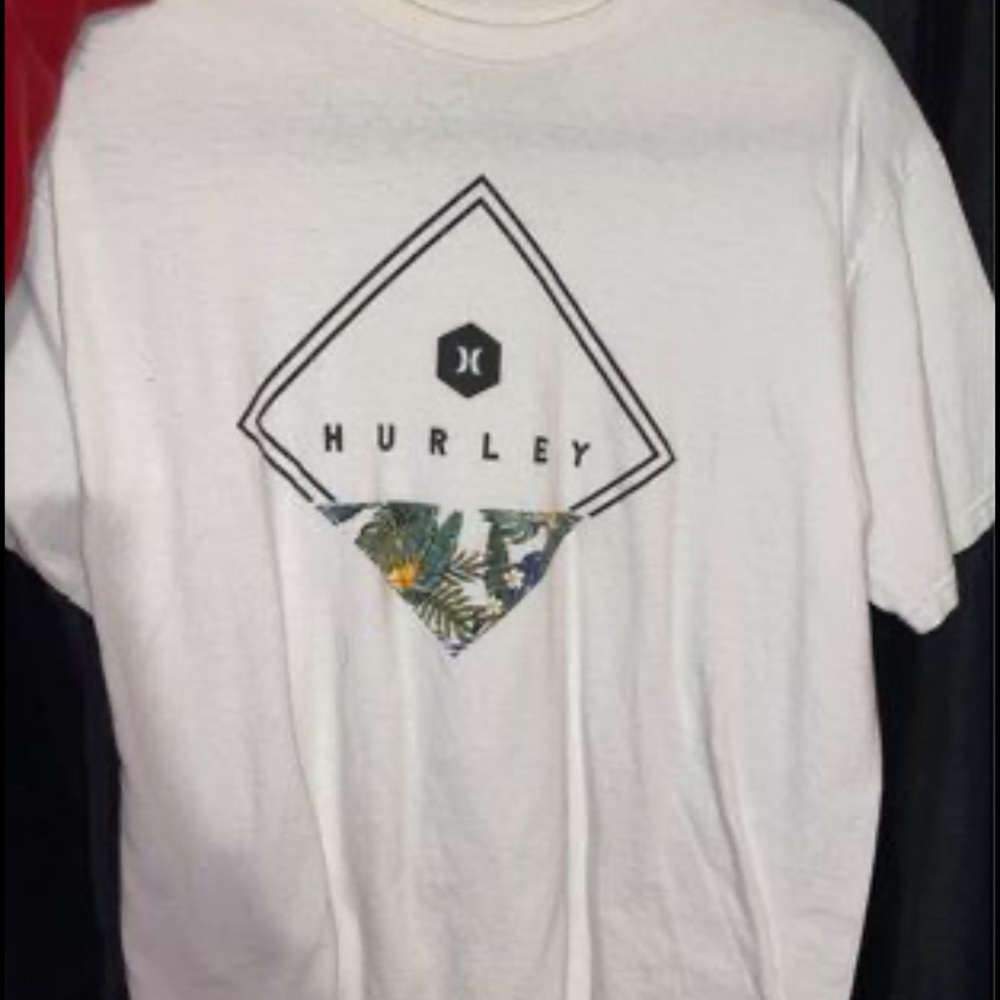 Hurley white t shirt